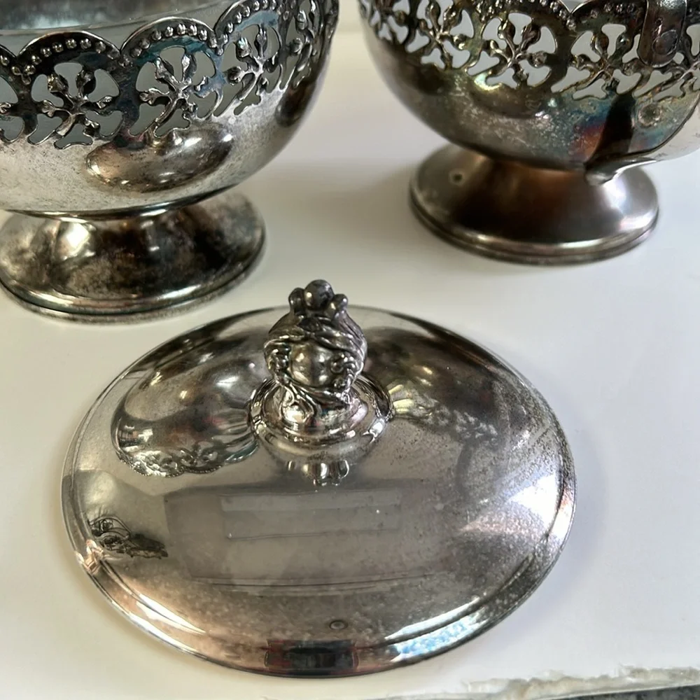 Vintage Celtic Quality Plate Made in England sugar and creamer set - Picture 8 of 12